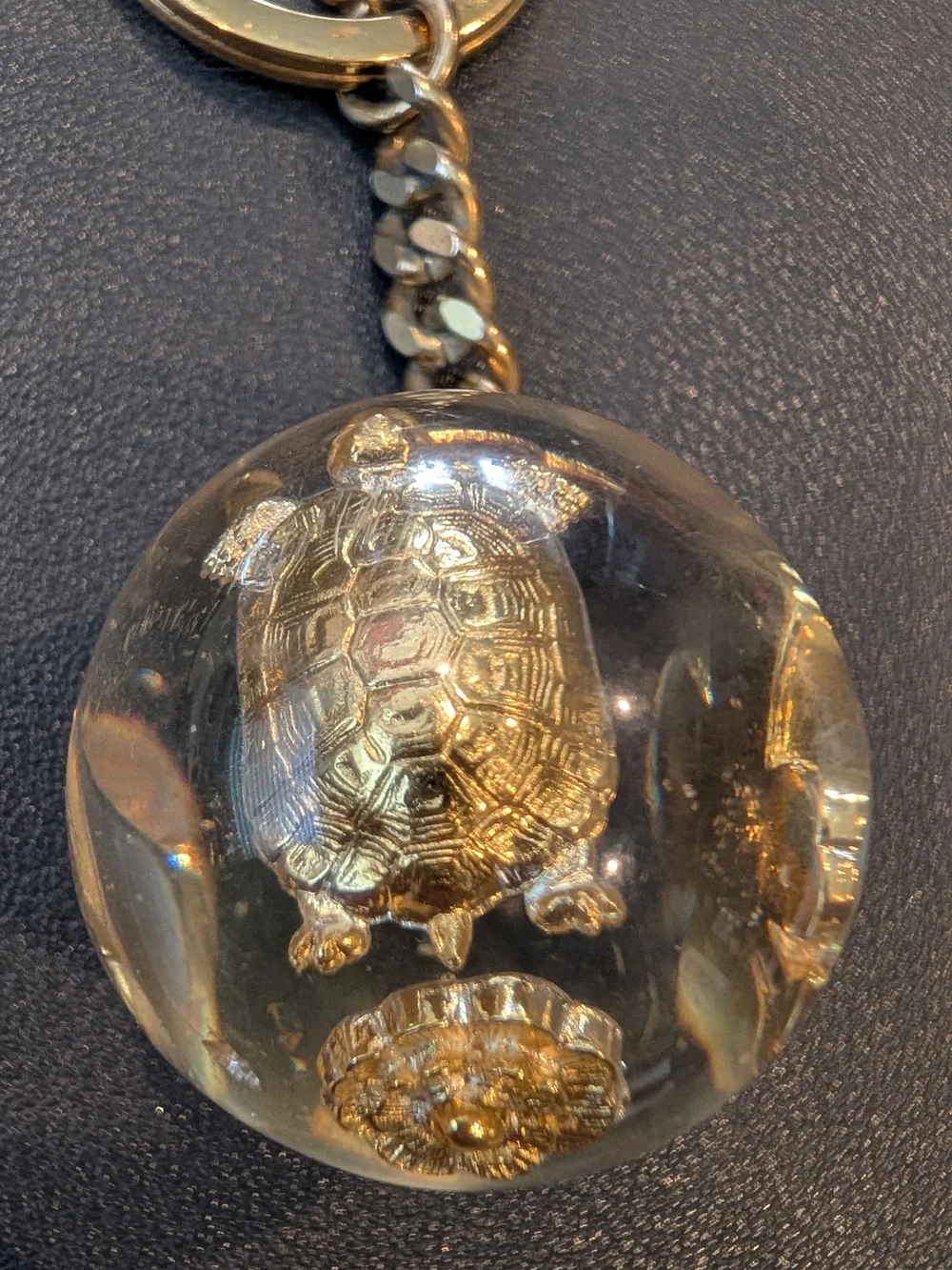 Chanel Vintage Iconic Lucite Ball Keychain